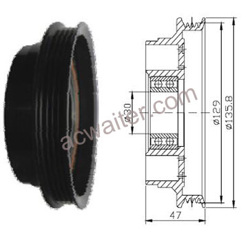 21-50104 Compressor: Denso10PA
