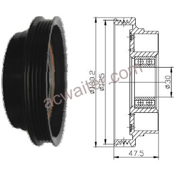 21-50121 Compressor: Denso10PA