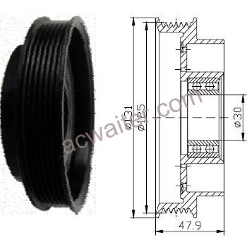 21-50130 Compressor: Denso10S15