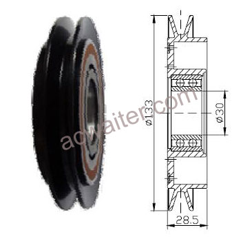 21-50153 Compressor: Denso10S15
