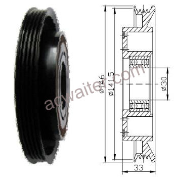 21-50154 Compressor: Denso10S17