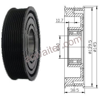 21-50184 Compressor: Denso10P15C