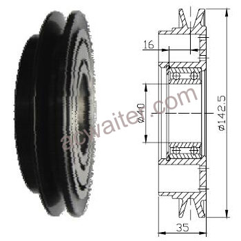 21-50197 Compressor: Denso10P15C
