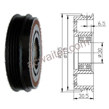 21-50198 Compressor: Denso10S17