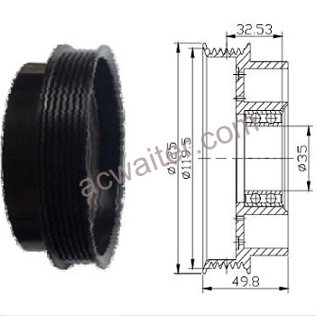 21-50200 Compressor: Denso7SBU16C