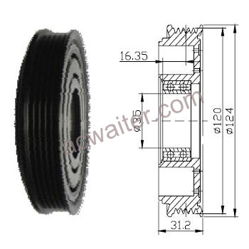 21-50206 Compressor: Denso10S15