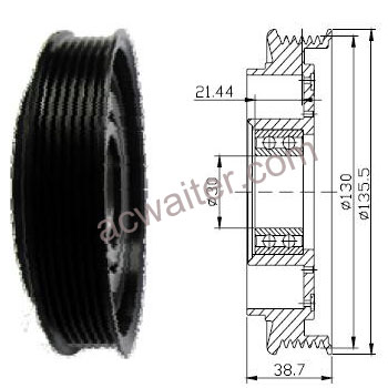 21-50217 Compressor: Denso10S20H