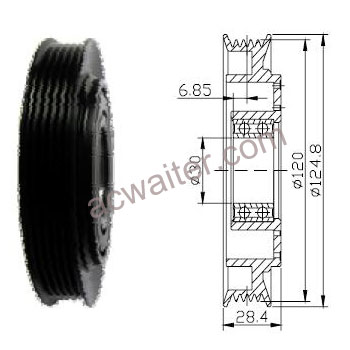 21-50218 Compressor: Denso10S08