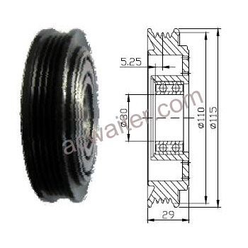21-50222 Compressor: Denso10S08