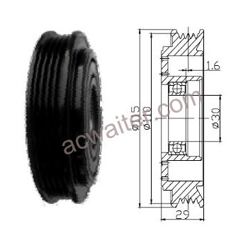 21-50238 Compressor: Denso10S08
