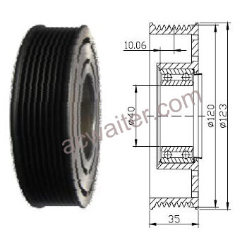 21-50249 Compressor: Denso10S15C