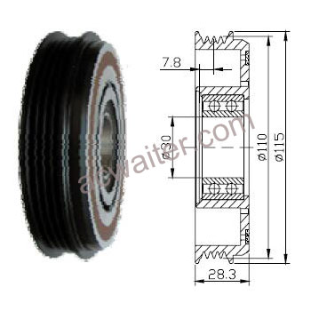 21-50252 Compressor: Denso10S13