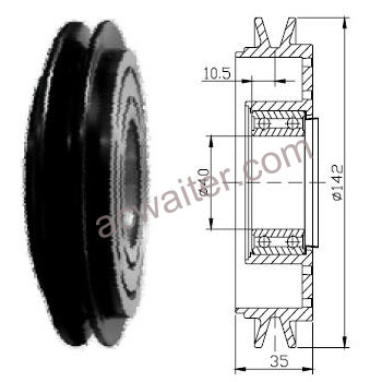 21-50258 Compressor: Denso10S15C