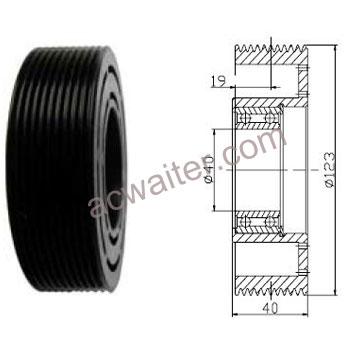 21-50382 Compressor: Sanden5H14