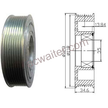 21-50383 Compressor: Denso5H11