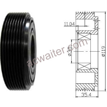 21-50395 Compressor: Sanden7H15
