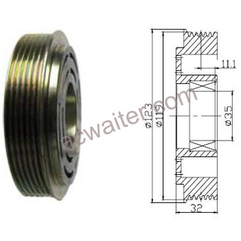 21-50399 Compressor: Sanden7B10