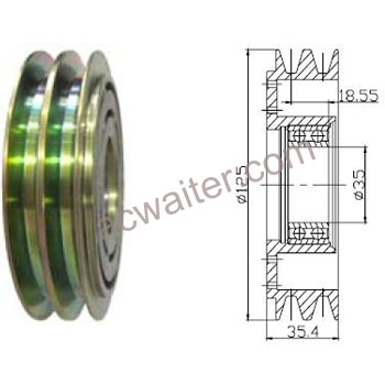 21-50408 Compressor: Sanden7H15