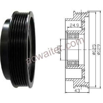 21-50409 Compressor: Sanden7H15
