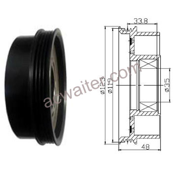 21-50422 Compressor: Sanden7V16