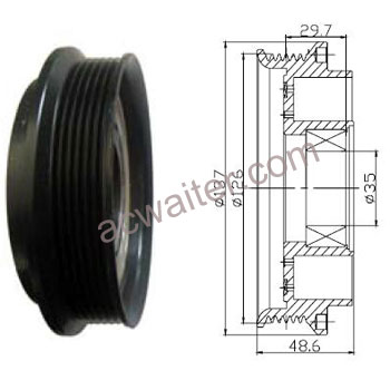 21-50423 Compressor: Sanden7V16