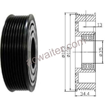 21-50437 Compressor: Sanden7H15