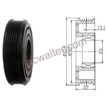 21-50444 Compressor: Sanden7B10