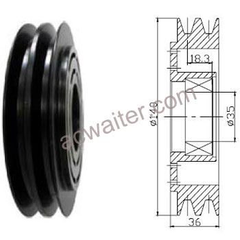 21-50446 Compressor: Sanden7H15