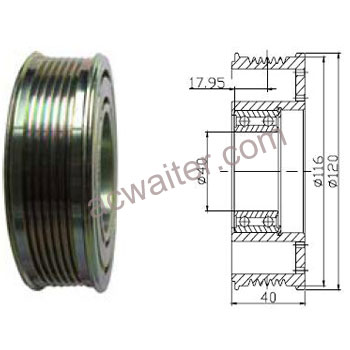 21-50447 Compressor: SandenSD508