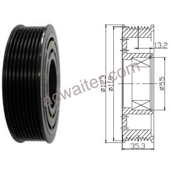 21-50451 Compressor: Sanden7H15