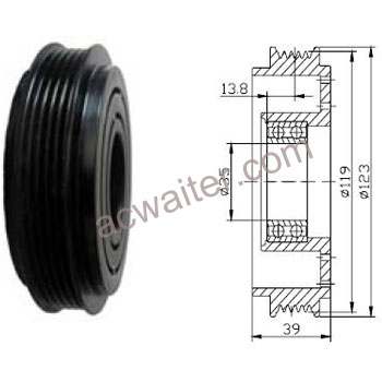 21-50463 Compressor: Sanden7H15
