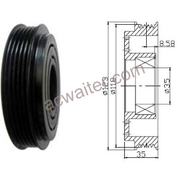 21-50464 Compressor: Sanden7H15