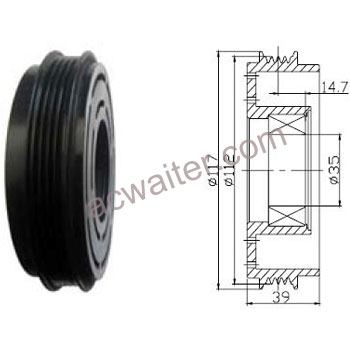 21-50465 Compressor: Sanden7H15