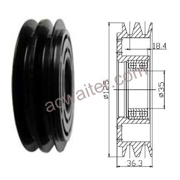 21-50478 Compressor: Sanden7H15