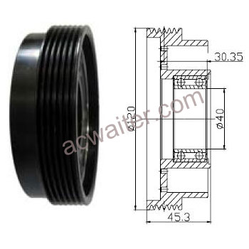 21-50491 Compressor: SandenSD508S