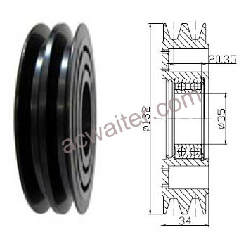 21-50495 Compressor: Sanden7H15