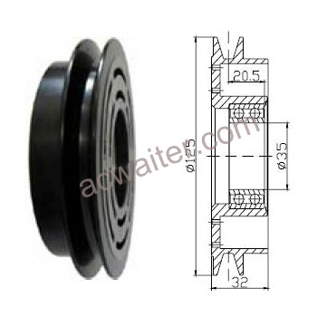 21-50503 Compressor: SandenSD507