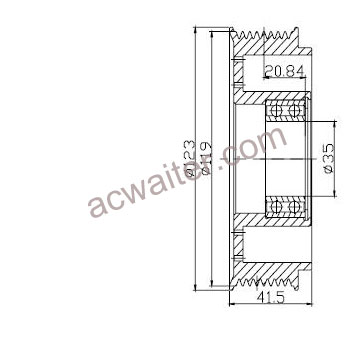 21-50508 Compressor: Sanden7H15
