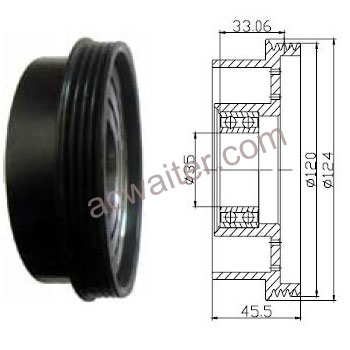 21-50509 Compressor: Sanden7H15