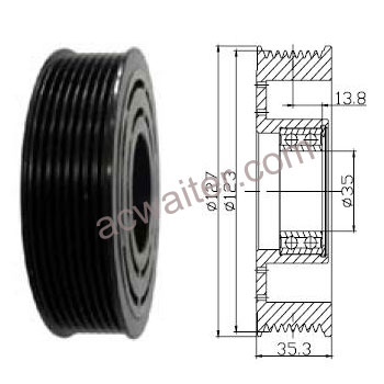 21-50510 Compressor: Sanden7H15