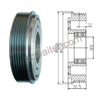 21-50512 Compressor: Sanden7B10