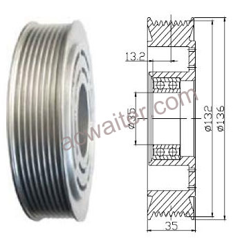 21-50517 Compressor: Sanden7H15