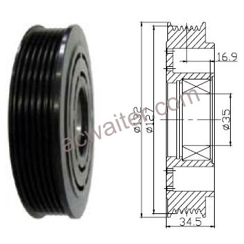 21-50528 Compressor: Sanden7H15