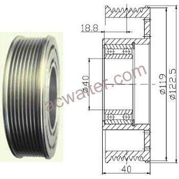 21-50541 Compressor: SandenSD508