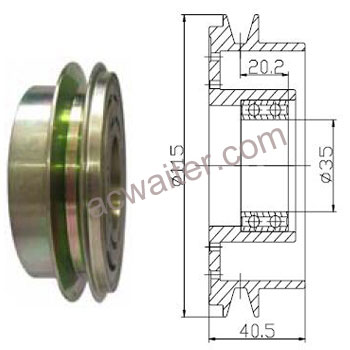 21-50772 Compressor: SandenTR90T