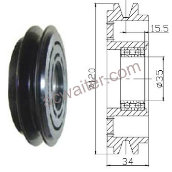 21-50803 Compressor: SandenTRS90
