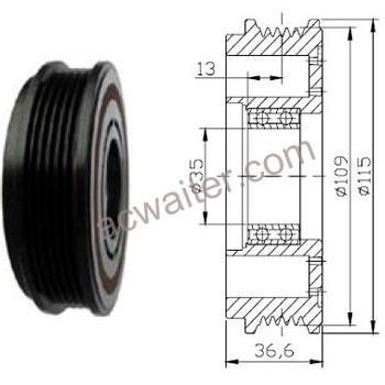 21-50824 Compressor: SandenTRS