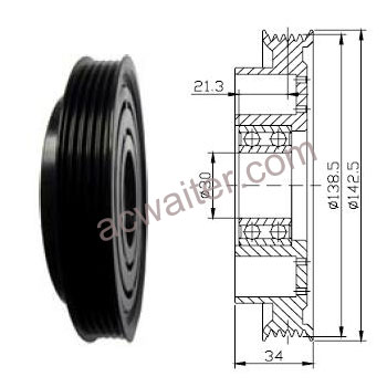 21-50962 Compressor: Halla