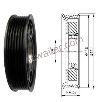 21-51053 Compressor:Denso 7SEU16C