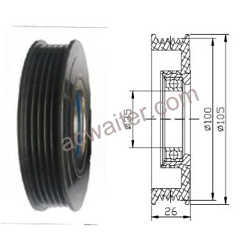21-51056 Compressor:Denso 7SEU16C